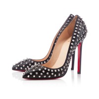 Escarpins Christian Louboutin Pigalle Spikes 120 mm noirs