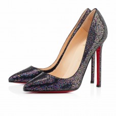Escarpins Christian Louboutin Pigalle 120 mm bleu khôl