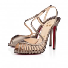 Sandales Christian Louboutin Scoubridou 120 mm Bronze