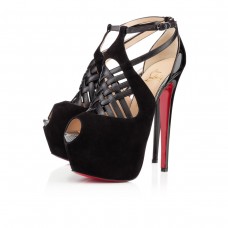 Escarpins à plateforme Christian Louboutin Carlota 160 mm noirs