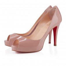 Escarpins Christian Louboutin Very Privé 100 mm à bout ouvert couleur nude