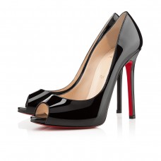 Escarpins Christian Louboutin Flo 120 mm à bout ouvert noirs