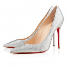 Escarpins Christian Louboutin Décolleté 554 100 mm Argent Occasion Spéciale
