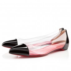Sandales plates Christian Louboutin Corbeau noires