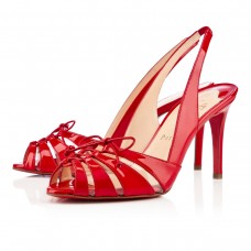 Sandales Christian Louboutin Corsetica 80 mm rouges Sandales Christian Louboutin Corsetica 80 mm rouges