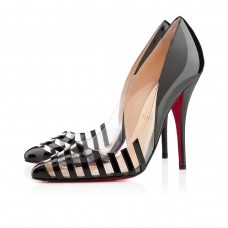 Escarpins Christian Louboutin Pivichic en PVC noir de 100 mm