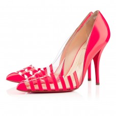 Escarpins Christian Louboutin Pivichic en PVC 100 mm Rose Paris