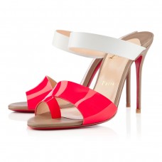 Jupon Christian Louboutin, sandales 100 mm, rose Paris