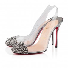 Escarpins Christian Louboutin Epoca 100 mm argentés Escarpins Christian Louboutin Epoca 100 mm argentés