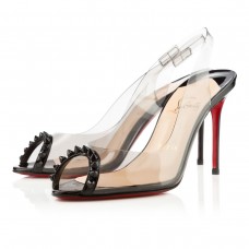Escarpins Christian Louboutin Ring My Toe 80 mm noirs Escarpins Christian Louboutin Ring My Toe 80 mm noirs