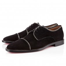 Mocassins zippés Bruno noirs de Christian Louboutin