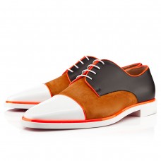 Mocassins Christian Louboutin Bruno Orlato Blanc/Fauve