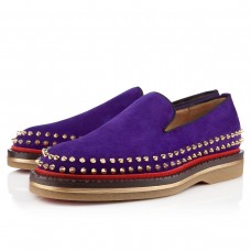Mocassins Christian Louboutin Fredapoitiers violets