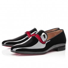 Mocassins Watson de Christian Louboutin, noirs et rouges