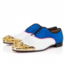 Mocassins Tyronito blancs et bleus de Christian Louboutin Mocassins Tyronito blancs et bleus de Christian Louboutin