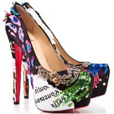 Escarpins Christian Louboutin Daffodile 160 mm multicolores Escarpins Christian Louboutin Daffodile 160 mm multicolores