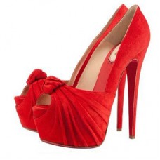 Escarpins Christian Louboutin Lady Gres 160 mm à bout ouvert rouges Escarpins Christian Louboutin Lady Gres 160 mm à bout ouvert rouges
