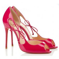 Escarpins Christian Louboutin Delico 100 mm à bout ouvert Rose Matador Escarpins Christian Louboutin Delico 100 mm à bout ouvert Rose Matador
