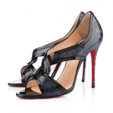 Escarpins Christian Louboutin Suzanana 100 mm à bout ouvert noirs