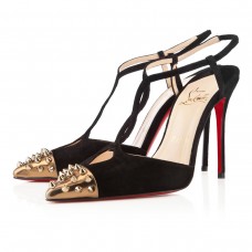 Escarpins Christian Louboutin Geotistrap 100 mm Noir/Bronze Escarpins Christian Louboutin Geotistrap 100 mm Noir/Bronze
