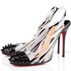 Escarpins Christian Louboutin Epoca 100 mm Noir/Blanc Escarpins Christian Louboutin Epoca 100 mm Noir/Blanc