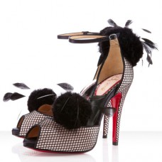 Sandales Christian Louboutin Pluminette 120 mm Poudre