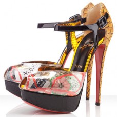 Sandales Christian Louboutin n° 299 140 mm multicolores Sandales Christian Louboutin n° 299 140 mm multicolores
