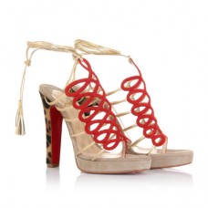 Sandales Christian Louboutin Salsbourg 120 mm Taupe