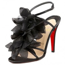 Sandales Christian Louboutin Petal 70 mm noires