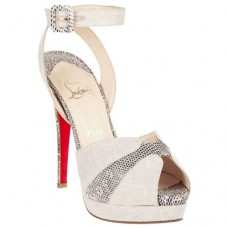 Sandales Christian Louboutin Double Moc 120 mm Taupe Sandales Christian Louboutin Double Moc 120 mm Taupe