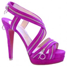 Sandales Christian Louboutin Trailer 140 mm violettes