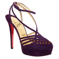 Sandales Christian Louboutin Tres Française 140 mm violettes Sandales Christian Louboutin Tres Française 140 mm violettes