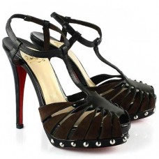 Sandales Christian Louboutin Zigounette 140 mm noires Sandales Christian Louboutin Zigounette 140 mm noires