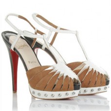 Sandales Christian Louboutin Zigounette 140 mm couleur camel Sandales Christian Louboutin Zigounette 140 mm couleur camel