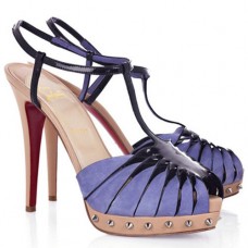 Sandales Christian Louboutin Zigounette 140 mm violettes Sandales Christian Louboutin Zigounette 140 mm violettes