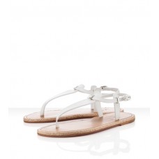 Sandales blanches Christian Louboutin Flanana